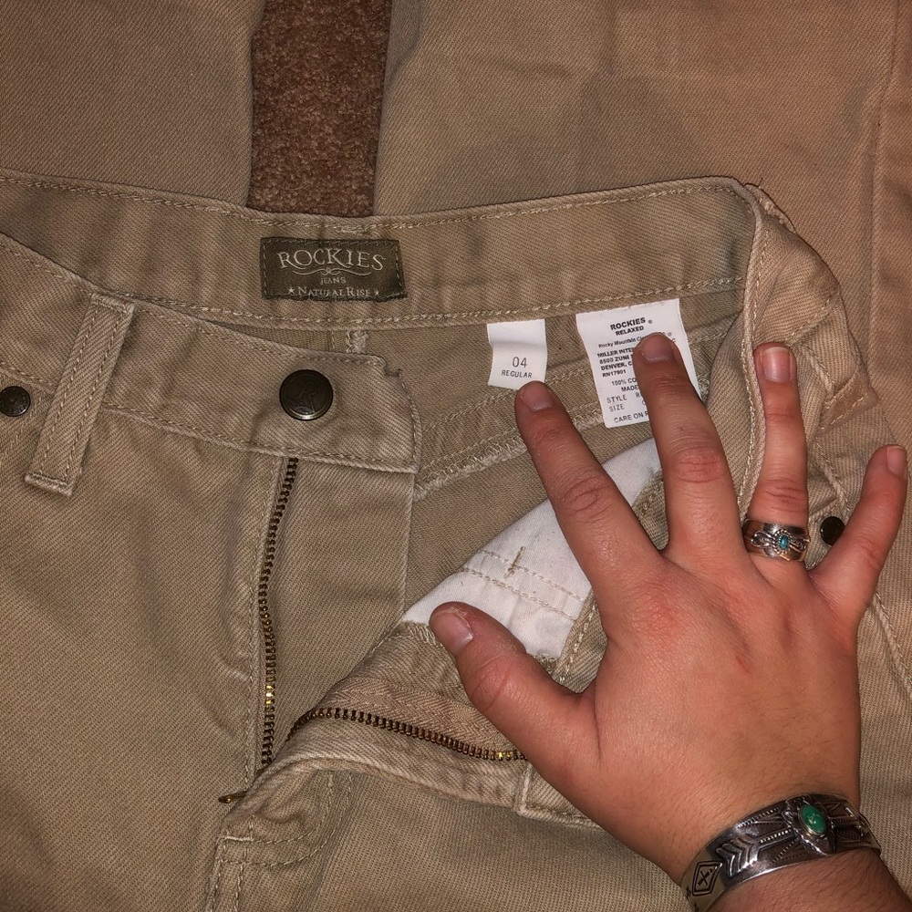 Rockies natural rise jeans (tan)